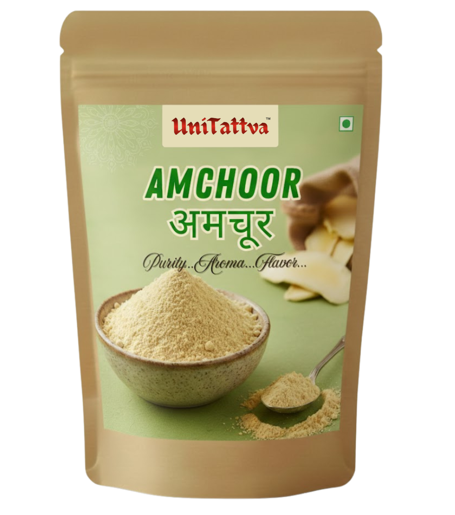 UniTattva Premium Amchoor Powder – 100% Natural & Pure | Tangy Raw Mango Spice for Curries & Chutneys | No Taste Enhancer, No Preservatives, No Added Colors