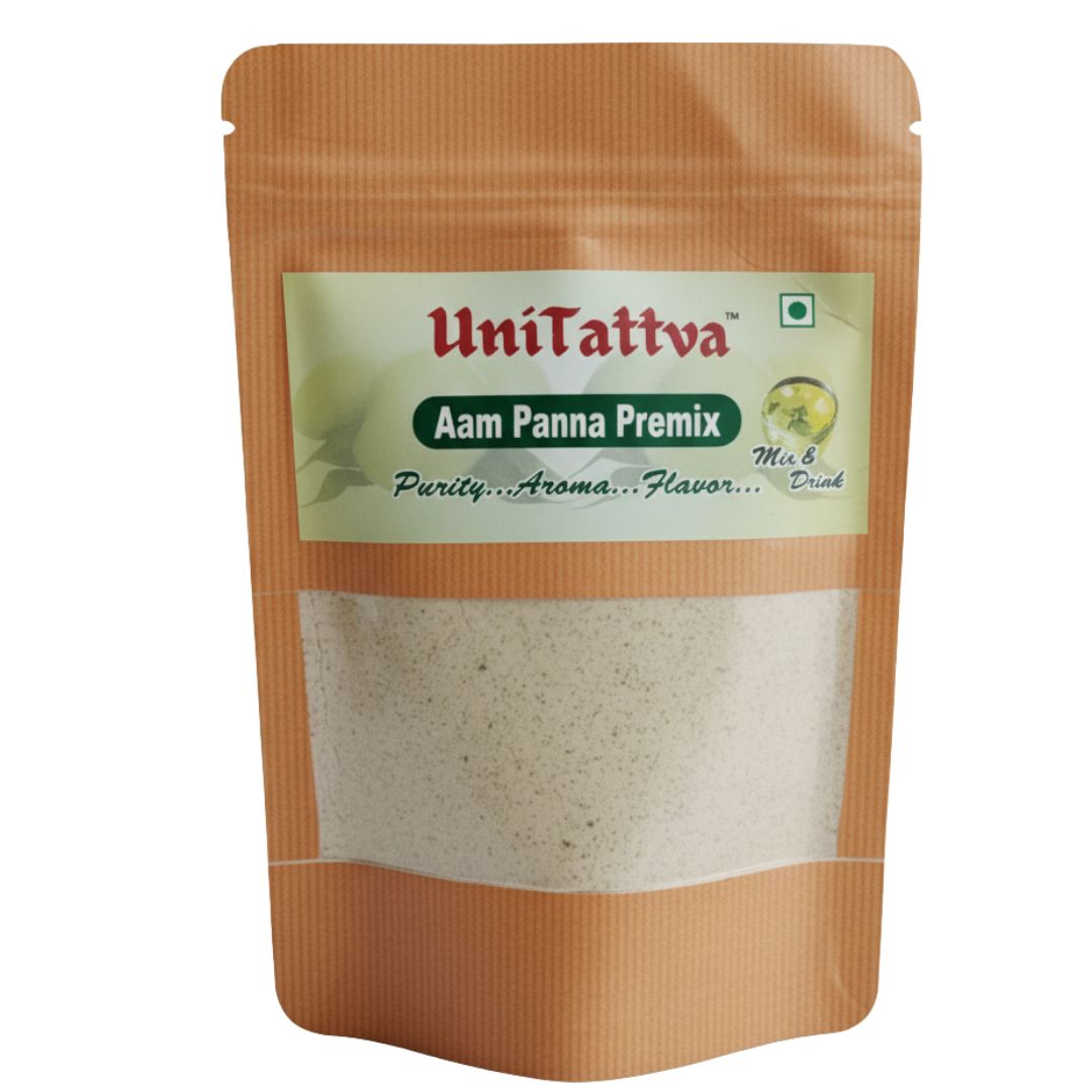 UniTattva Premium Aam Panna Powder – Refreshing Raw Mango Drink Mix | 100% Natural & Pure | No Taste Enhancer, No Preservatives, No Added Colors