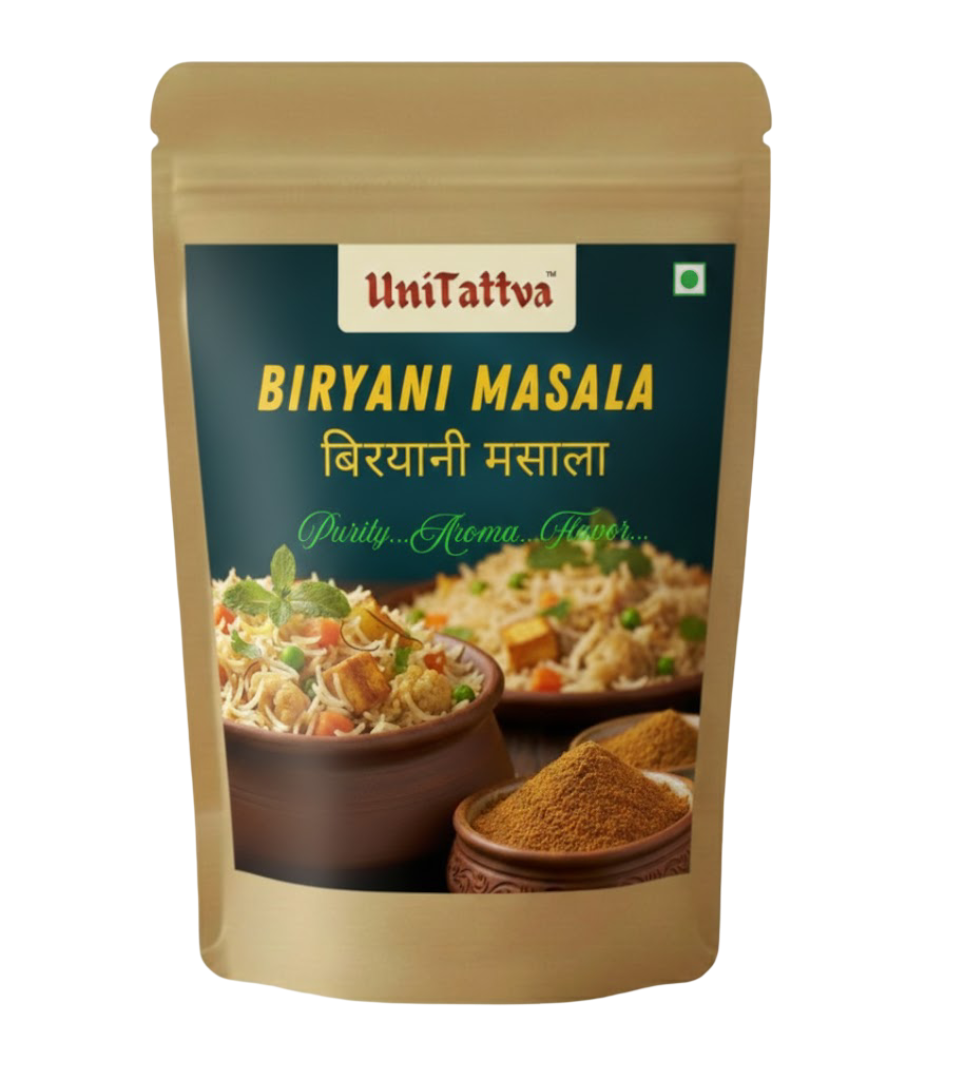 UniTattva Biryani Masala – Premium Aromatic Spice Blend for Perfect Biryani No Garlic No Onion