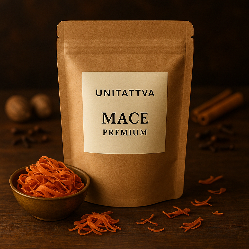 UniTattva Premium Whole Mace – 100% Natural & Pure | Aromatic Spice for Curries & Biryani | No Taste Enhancer, No Preservatives, No Added Colors