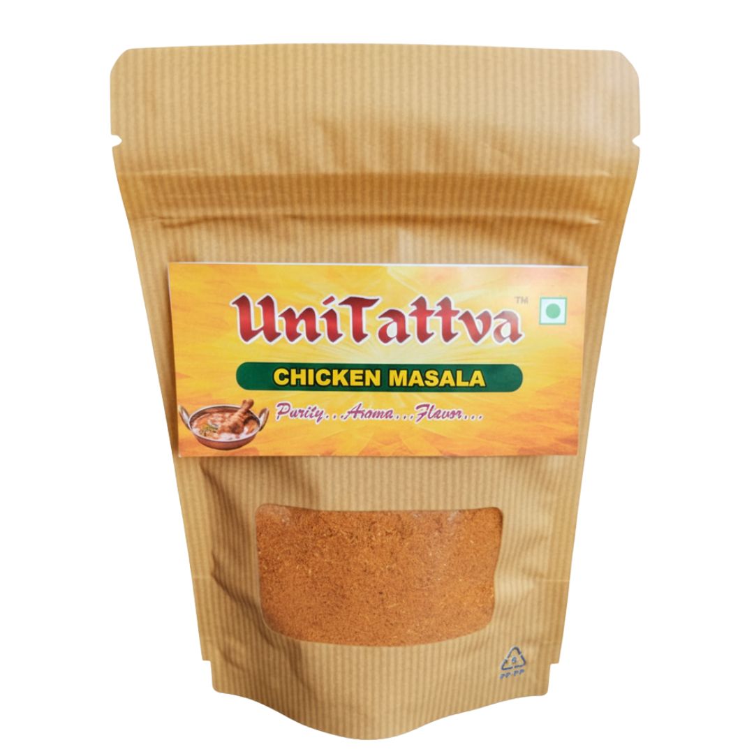 UniTattva Premium Chicken Masala – Authentic Indian Spice Blend | 100% Natural & Pure | No Taste Enhancer, No Preservatives, No Added Colors