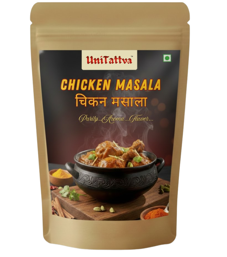 UniTattva Chicken Masala – Premium Non-Veg Spice Blend for Rich, Flavorful Chicken Curries | Authentic Taste & Strong Aroma