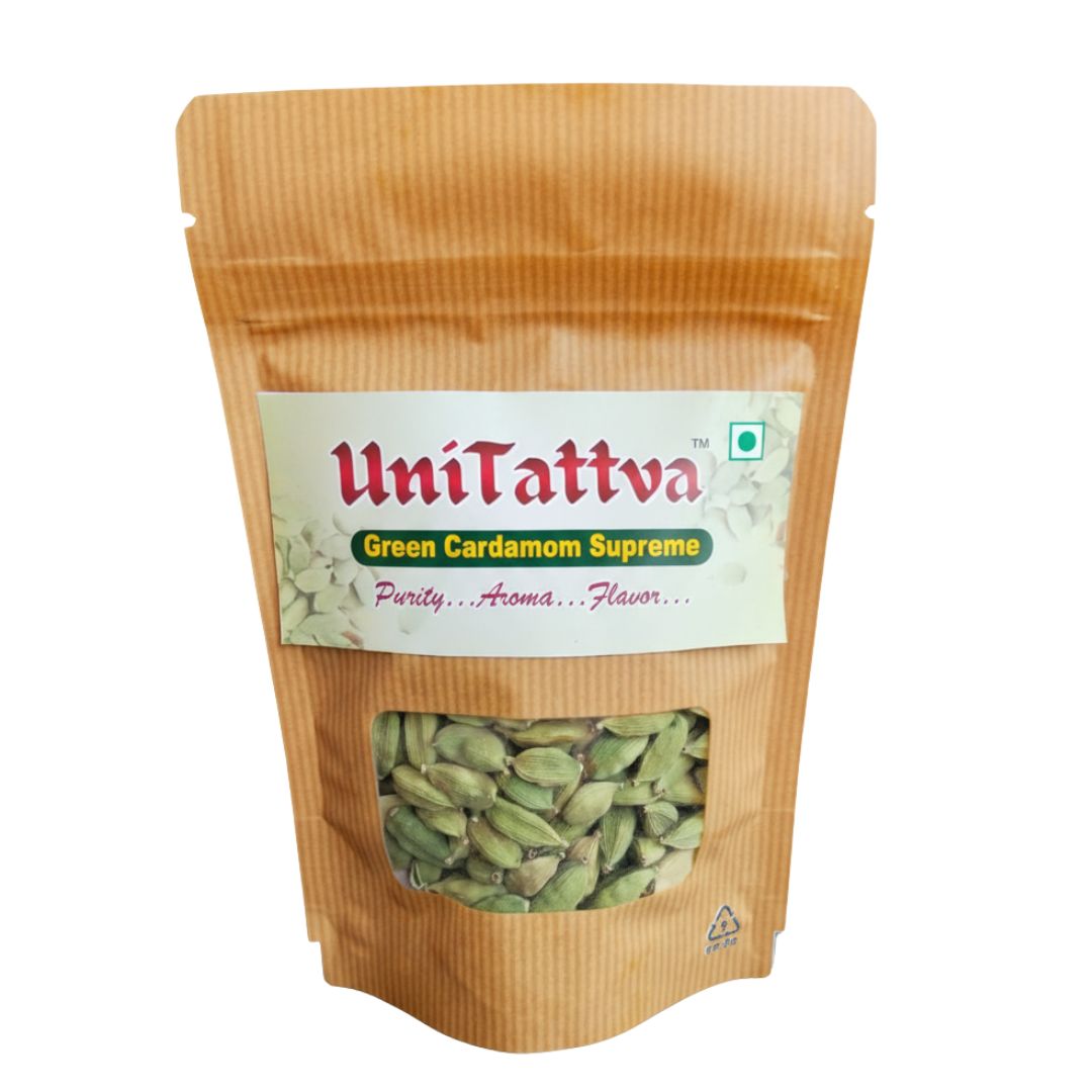 Green Cardamom Supreme – Premium Whole Elaichi Pods | Aromatic & Fresh Spice for Tea, Desserts, Curries & Baking