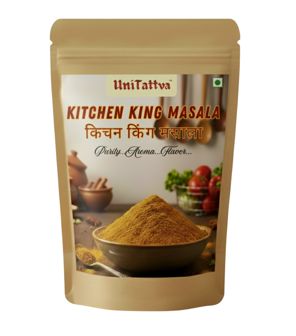 UniTattva Premium Kitchen King Masala – All-Purpose Indian Spice Blend | 100% Natural & Pure | No Taste Enhancer, No Preservatives, No Added Colors | No Garlic, No Onion