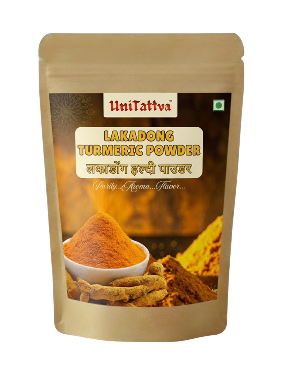 Unitattva Premium Lakadong Turmeric Powder | High-Curcumin Golden Spice | 100% Natural & Pure | For Curries, Golden Milk & Wellness