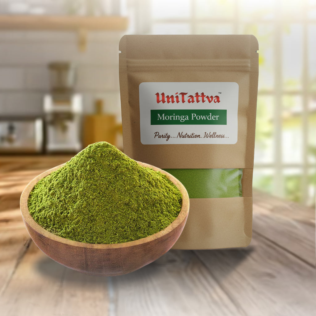 UniTattva Moringa Powder – 100% Natural | No Taste Enhancer, No Preservatives, No Added Colors