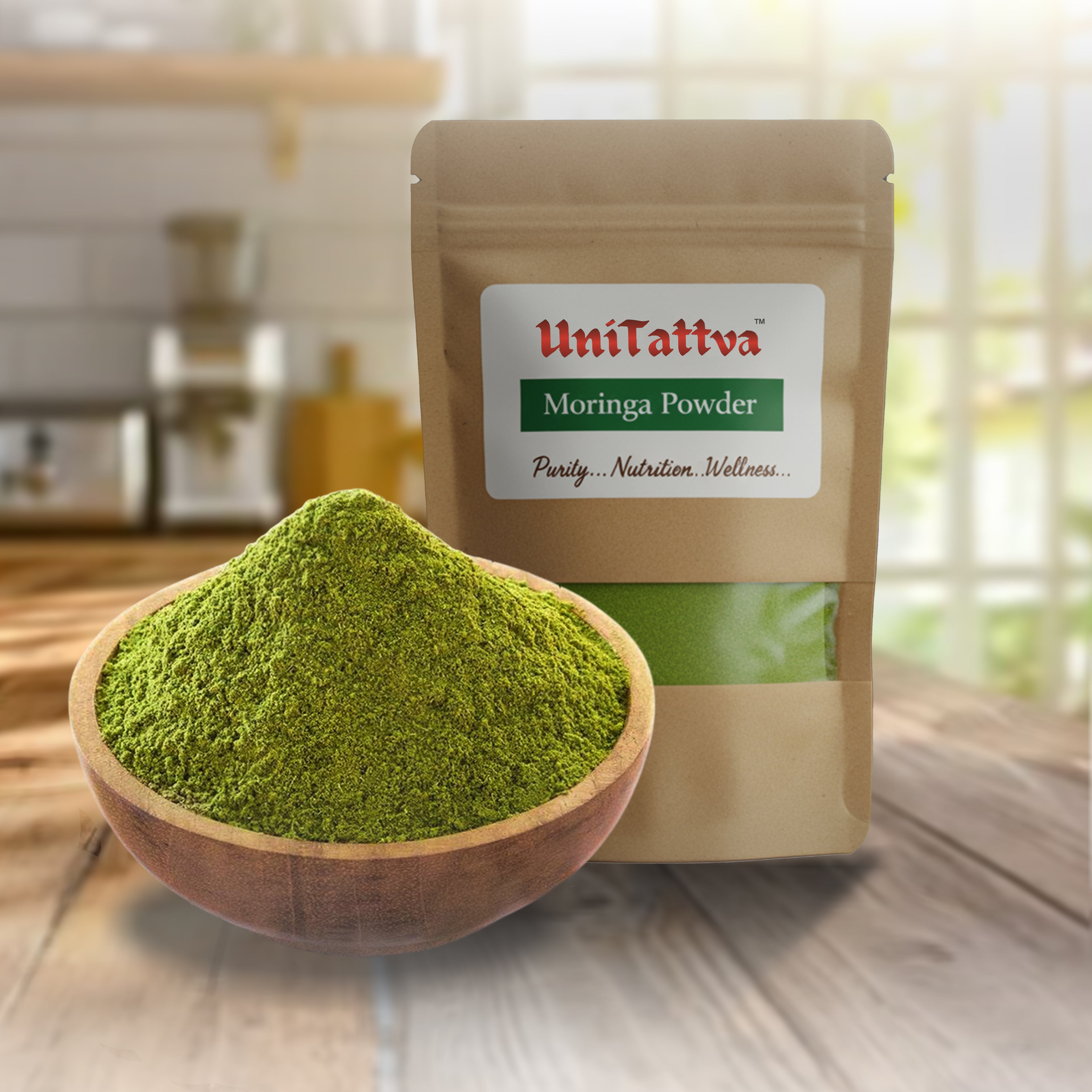 UniTattva Moringa Powder – 100% Natural | No Taste Enhancer, No Preservatives, No Added Colors