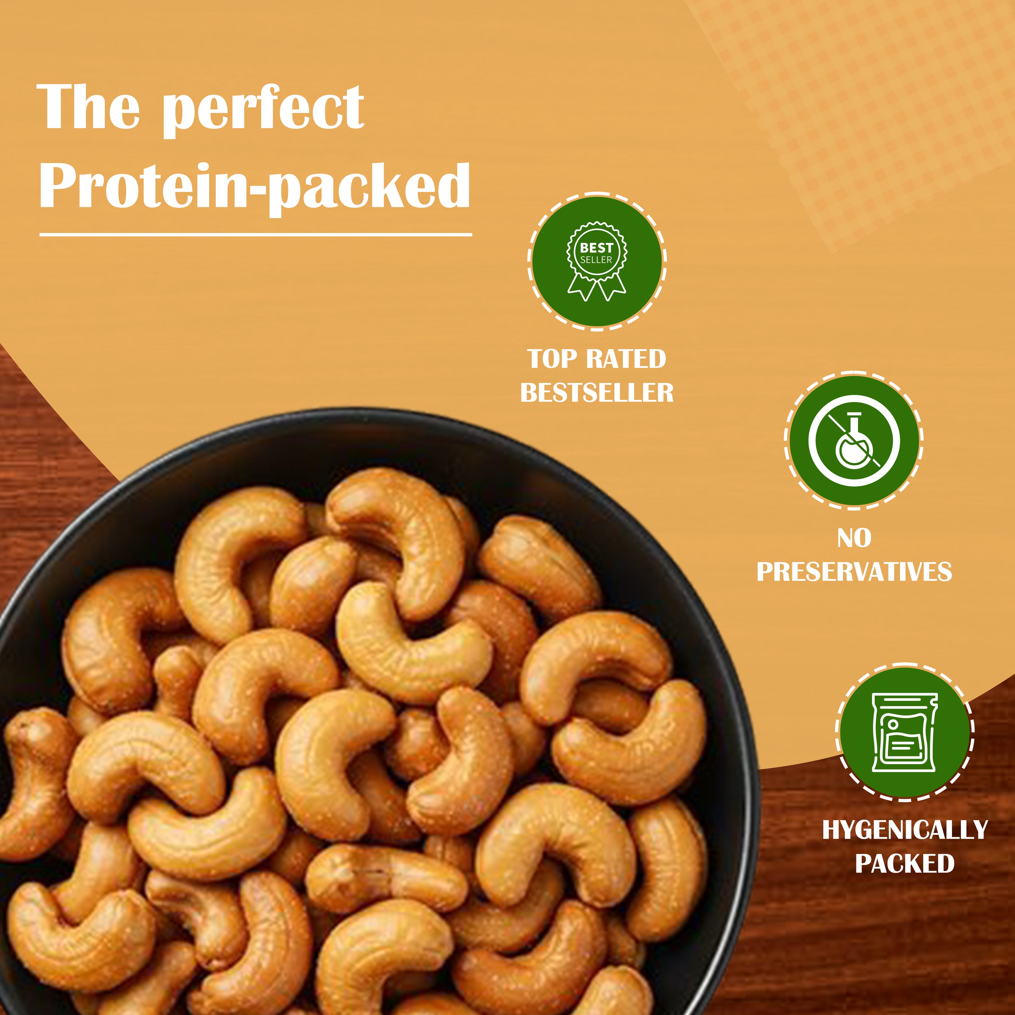 UniTattva Roasted Cashew Nuts – Premium Quality | No Preservatives • No Taste Enhancer • No Added Colors