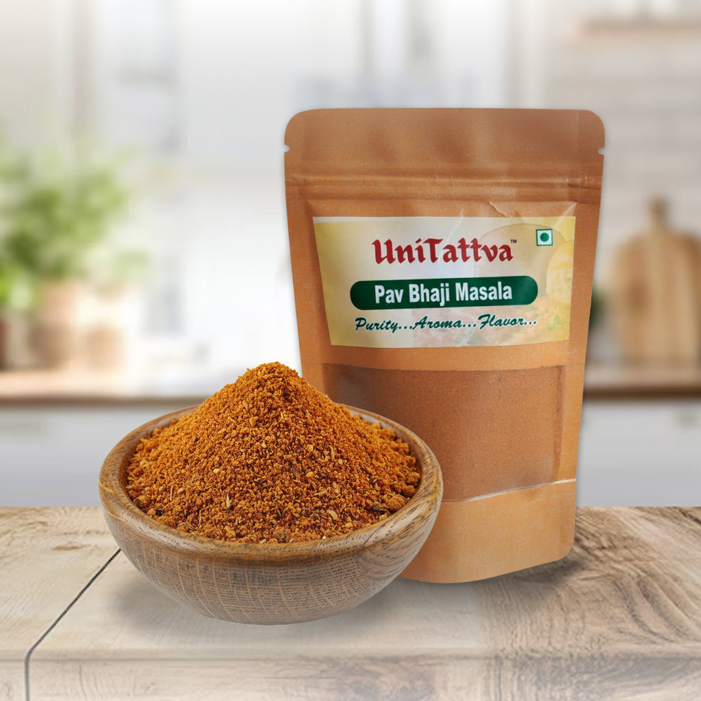 UniTattva Premium Pav Bhaji Masala – Authentic Mumbai-Style Spice Blend | 100% Natural & Pure | No Taste Enhancer, No Preservatives, No Added Colors