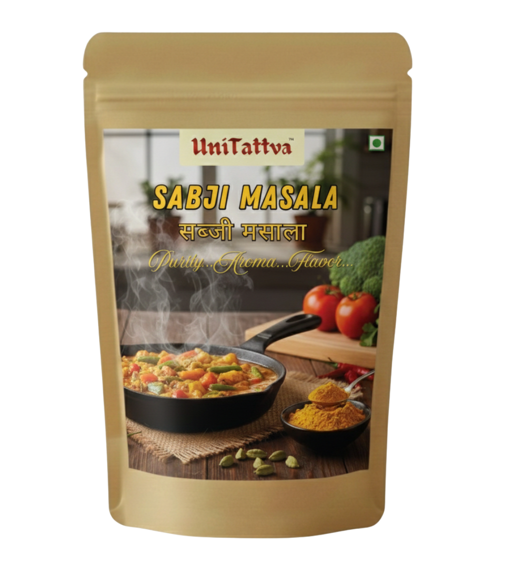 UniTattva Sabzi Masala – Premium Spice Blend for Everyday Sabzi | Enhances Aroma, Taste & Color | Perfect for All Vegetable Dishes