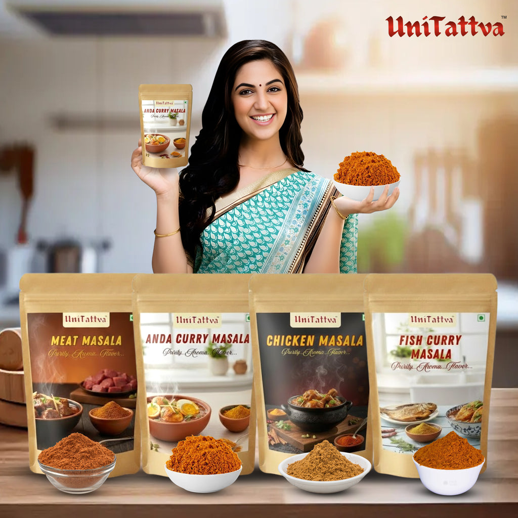 Combo – Chicken Masala, Meat Masala, Fish Curry Masala & Anda Curry Masala